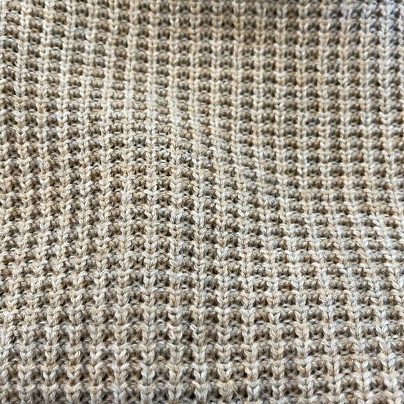 J. McLaughlin Waffle Mock Neck Sweater Oatmeal Beige XS - Picture 3 of 4